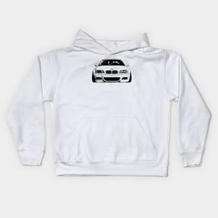 BMW E46 Sketch Art Kids Hoodie